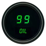 2-1/16 LED Digital Oil Pressure Gauge 0-99 PSI  -  Intellitronix M9114G