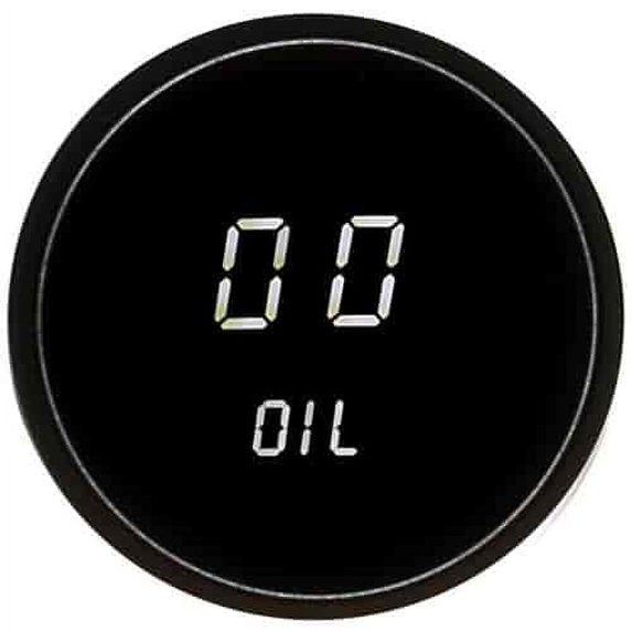 2-1/16 LED Digital Oil Pressure Gauge 0-99 PSI  -  Intellitronix M9114W