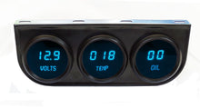 Load image into Gallery viewer, Intellitronix 2-1/16 LED Digital Panel 3-Gauge  - Black Finish