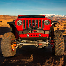 Load image into Gallery viewer, Powdercoat Nighthawk Front Bumper with Aluminum Skid for JK, JL, and JT - Black Powdercoat Artec Industries