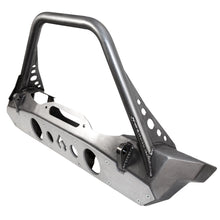 Load image into Gallery viewer, Bare Steel Nighthawk Mid-tube Stinger Front Bumper with Aluminum Skid for JK, JL, and JT - Bare Steel Artec Industries
