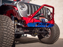 Load image into Gallery viewer, Bare Steel Nighthawk Mid-tube Stinger Front Bumper with Aluminum Skid for JK, JL, and JT - Bare Steel Artec Industries
