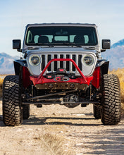 Load image into Gallery viewer, Bare Steel Nighthawk Mid-tube Stinger Front Bumper with Aluminum Skid for JK, JL, and JT - Bare Steel Artec Industries