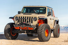 Load image into Gallery viewer, Powdercoat Nighthawk Mid-tube Stinger Front Bumper with Aluminum Skid for JK, JL, and JT - Black Powdercoat Artec Industries