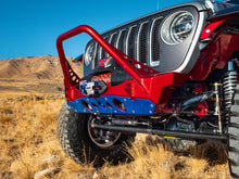 Load image into Gallery viewer, Powdercoat Nighthawk Mid-tube Stinger Front Bumper with Aluminum Skid for JK, JL, and JT - Black Powdercoat Artec Industries