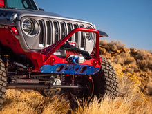 Load image into Gallery viewer, Powdercoat Nighthawk Mid-tube Stinger Front Bumper with Aluminum Skid for JK, JL, and JT - Black Powdercoat Artec Industries