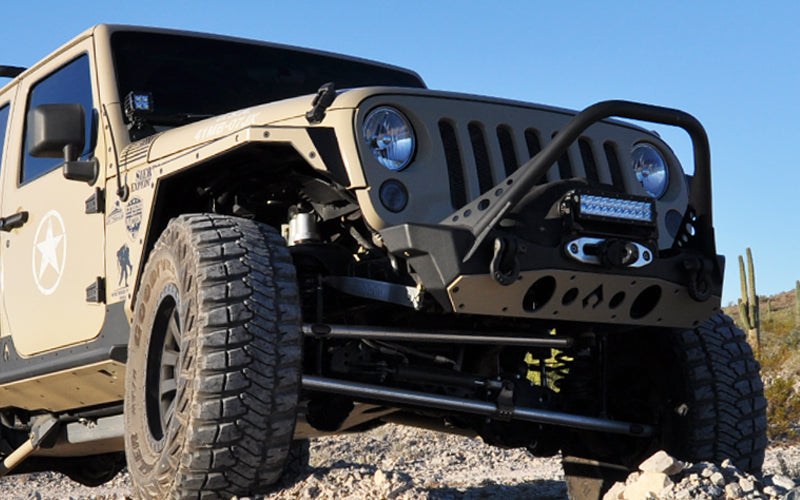 Jeep JK Front Bumper Rock Guard 07-18 Wrangler JK Aluminum Artec Industries - Artec Industries JK2308 GNKQ_JK2308