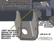 Load image into Gallery viewer, Jeep JK Front Axle LCA Brackets 07-18 Wrangler JK Pair Artec Industries