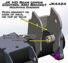 Load image into Gallery viewer, JK HD Rear Axle UCA Brackets Pair Artec Industries