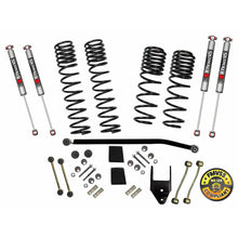 Load image into Gallery viewer, Suspension Lift Kit w/Shock 3.5-4 Inch Lift 18-19 Jeep Wrangler W/Ft. And R. Dual Rate/Long Travel Series Coil Springs Extended Sway Bar End Links Grade 8 Mounting Hdwr M95 Monotube Shocks Skyjacker