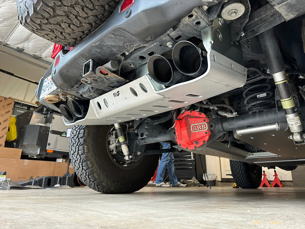 JLU Magnaflow Muffler and Tip Skid - 4 Door 392 Hemi Aluminum Artec Industries - Artec Industries JL4120 GNKQ_JL4120