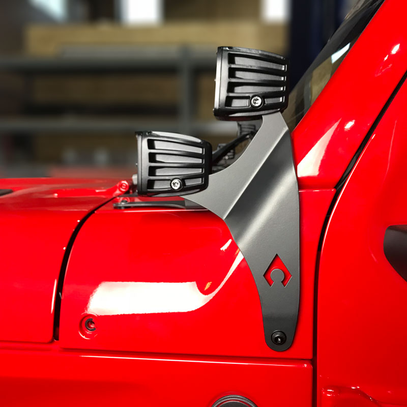 JL A-Pillar Dual Led Cube Light Mount Artec Industries