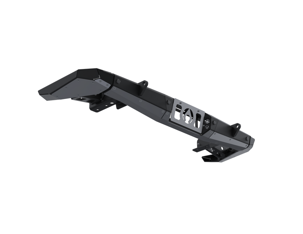 07-Up Jeep Wranger/Gladiator High Clearance Rear Cut Bumper End Pods Raw Steel