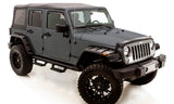 Rivet Style Fender Flare Set - Front and Rear, Smooth, 4-Piece Set, Black - Lund RX605S