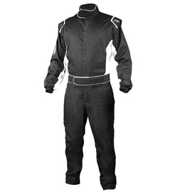 K1 RaceGear Suit Challenger Black Large/X-Large SFI 3.2A/1