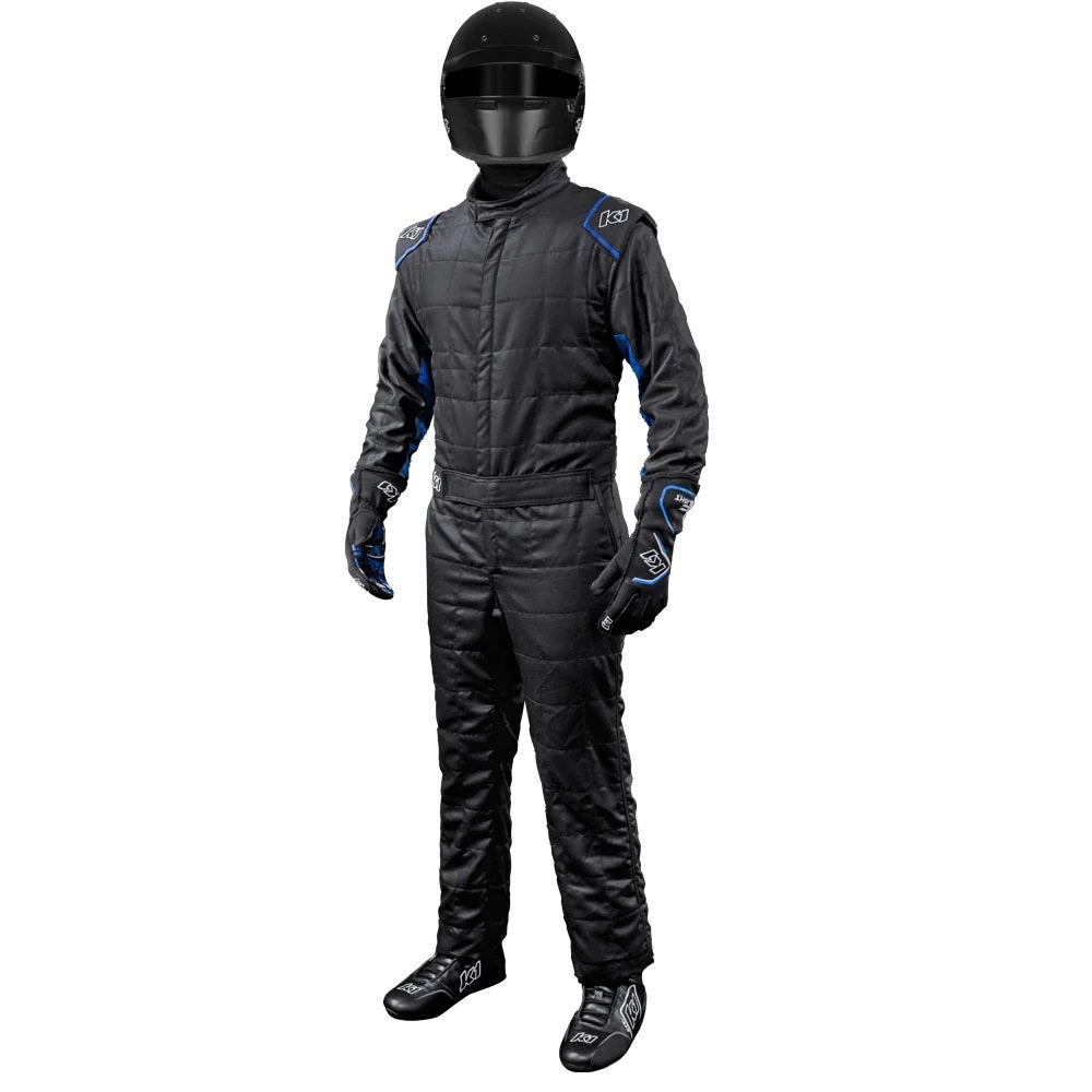 Suit Outlaw Med / Lrg Black / Blue SFI 3.2A/5 - K1 RaceGear 20-OTL-NB-ML