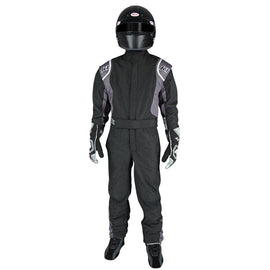 Suit Precision II Black / Gray 5X-Small Youth - K1 RaceGear 20-PRY-NG-5XS