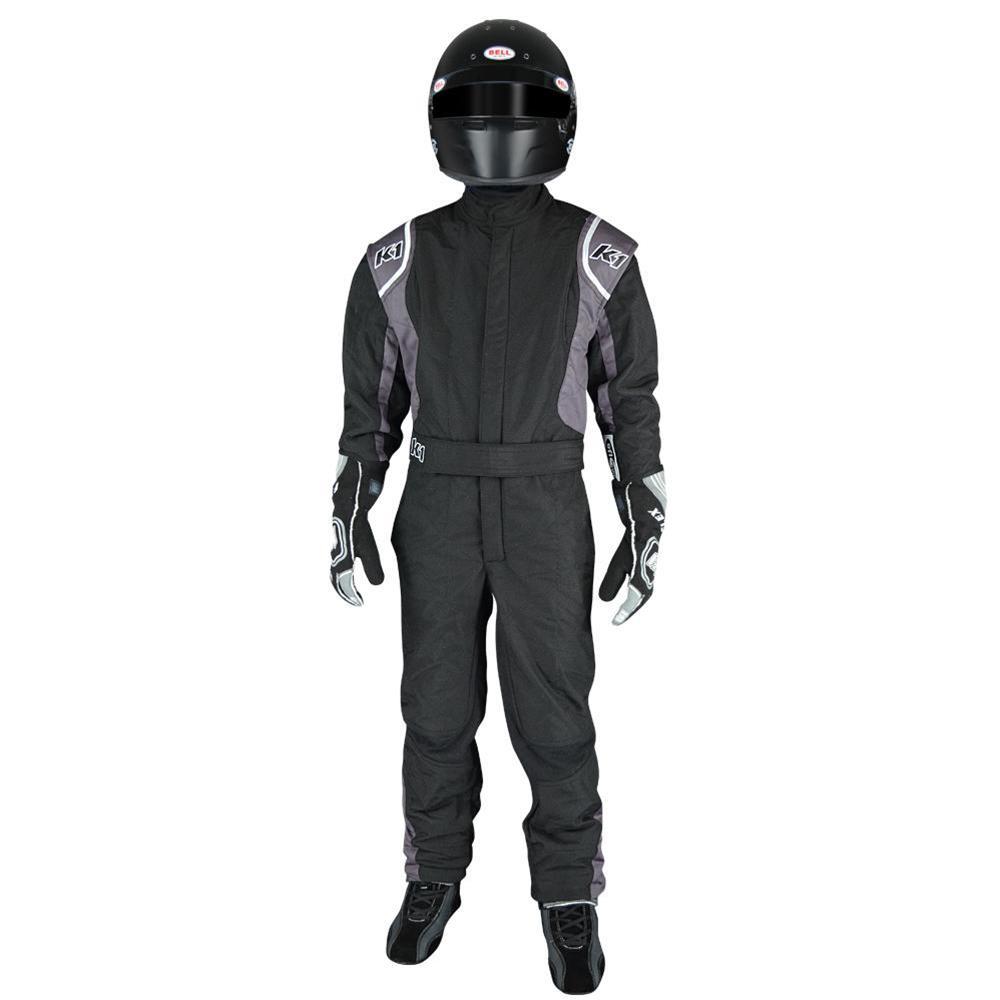 Suit Precision II 6X- Small Black/Grey - K1 RaceGear 20-PRY-NG-6XS