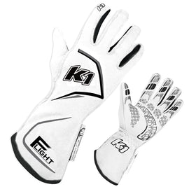 Gloves Flight X-Large White - K1 RaceGear 23-FLT-WG-XL