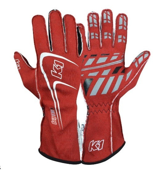 Glove Track1 Red X-Large SFI 5 - K1 RaceGear 23-TR1-R-XL