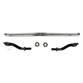 Apex Chassis Heavy Duty 2.5 Ton Tie Rod Assembly in Polished Aluminum Fits: 19-22 Jeep Gladiator JT 18-22 Jeep Wrangler JL/JLU Rubicon Mohave Sahara Sport. Note: This kit fits a Dana 30 axle