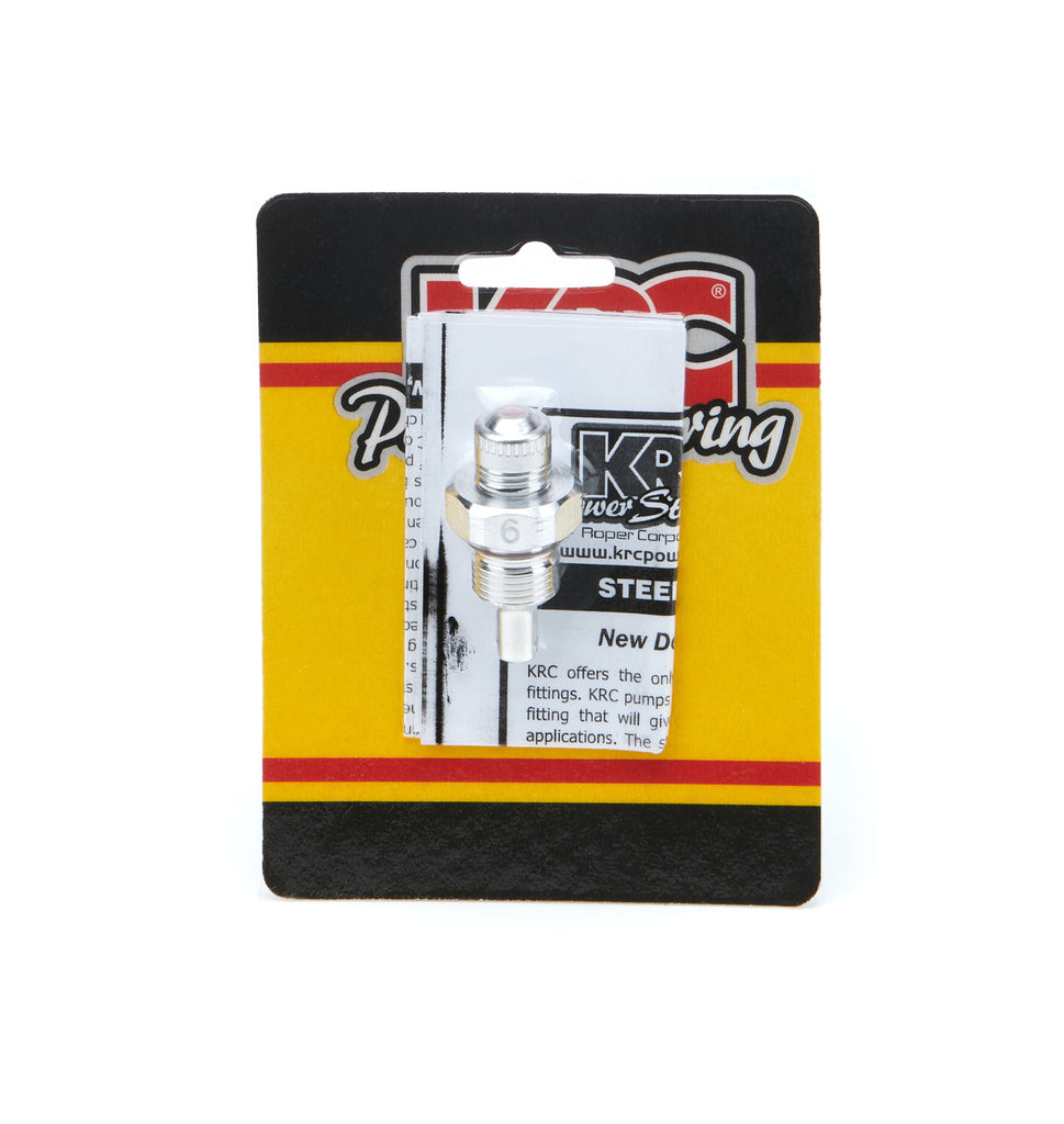 KRC Power Steering Alum Flow Valve -6AN Male ID - 6