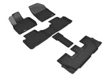 KAGU Floor Mat; Black; 5 pc.; 2 pc. Front Row; 1 pc. 2nd Row; 2 pc. 3rd Row;  -  3D MAXpider L1HY10101509
