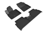 KAGU Floor Mat; Black; 3 pc.; 2 pc. Front Row; 1 pc. 2nd Row;  -  3D MAXpider L1HY11201509