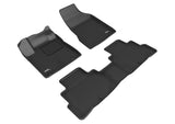 KAGU Floor Mat; Black; 3 pc.; 2 pc. Front Row; 1 pc. 2nd Row;  -  3D MAXpider L1NS12701509