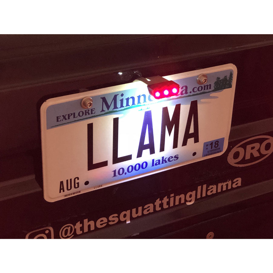 Jeep License Plate LED Light With 6 Foot Disconnectable Harness LitePLATE OffRoadOnly