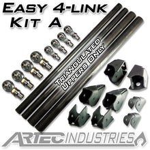 Load image into Gallery viewer, Easy 4 Link Kit A Tube 7/8 Inch and 1.25 Inch Rod Ends Artec Industries