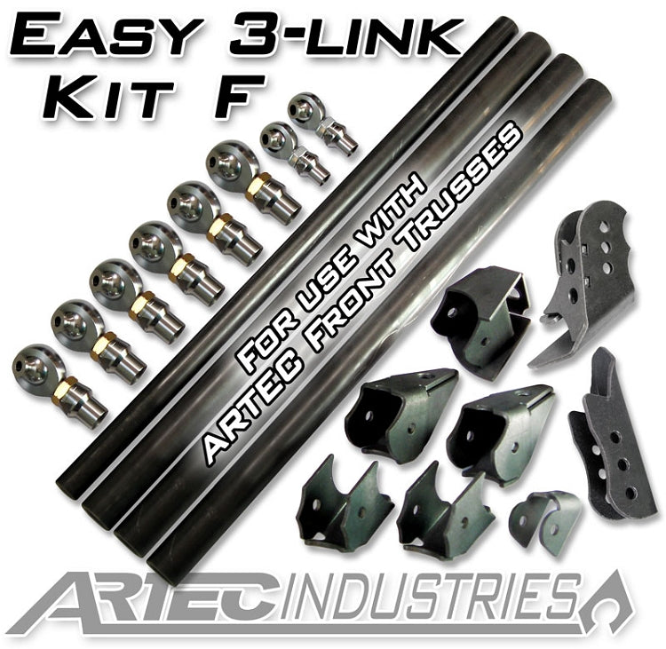 Easy 3 Link Kit F for Artec Trusses No Tubing Outside Frame Dodge Front Driver Rear Passenger Artec Industries - Artec Industries LK0110 GNKQ_LK0110