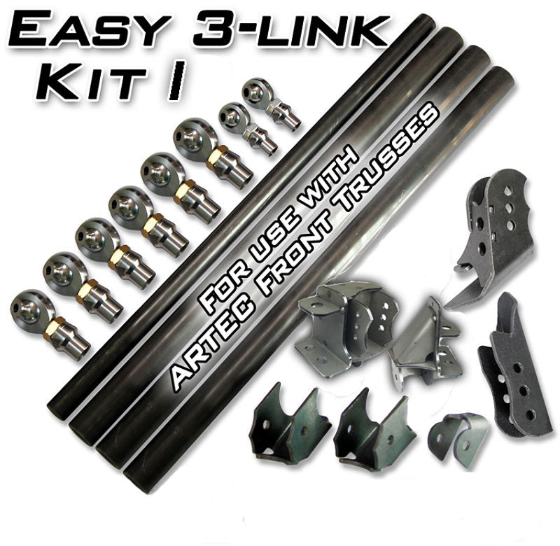 Easy 3 Link Kit I Dual Bracket for Artec Truss Outside Frame Chevy / Ford 78-79 with DOM Artec Industries - Artec Industries LK0301 GNKQ_LK0301