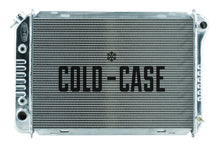 Load image into Gallery viewer, 1987-1993 Ford Mustang Cobra Aluminum Radiator Auto Transmission Dual 12 Inch Fans Cold Case Radiators