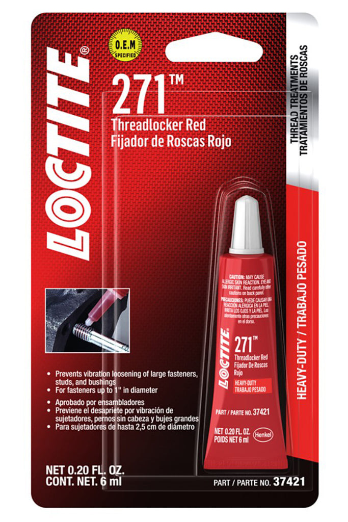 Threadlocker 271 HD Red 6ml/.20oz - Loctite 487232