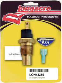 Oil Temp Sensor 1/2in. NPT 270 Deg - Longacre 52-43350