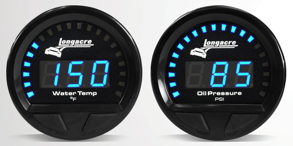 Waterproof LED 2 Gauge Panel OP/WT - Longacre 52-44660