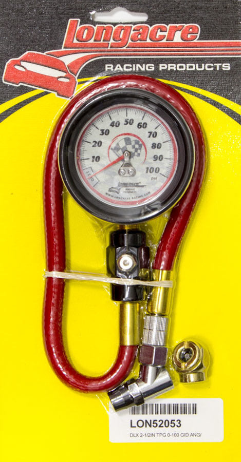 Tire Gauge 0-100PSI 2.5 in GID Deluxe - Longacre 52-52053
