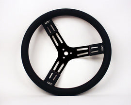 15in Steering Wheel Blk - Longacre 52-56809