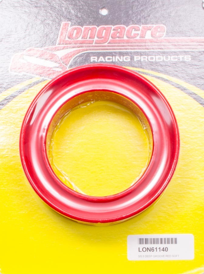 5in/5.5in Deep Groove Spring Rubber Red Soft - Longacre 52-61140