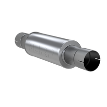 Load image into Gallery viewer, Muffler 4 Inlet /Outlet 24 Inch Body 30 Inch Overall Aluminized Steel MBRP