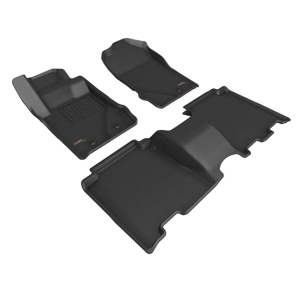 KAGU Floor Mat; Black; 3 pc.; 2 pc. Front Row; 1 pc. 2nd Row;  -  3D MAXpider L1FR14901509