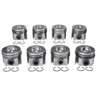 Piston Set w/Rings Ford 6.0L Diesel 8pk  -  Clevite77 224-3503WR