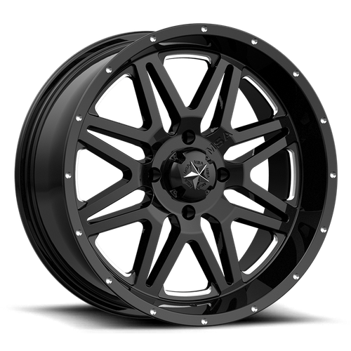 M26 VIBE 18X7 4X137 MILLED G-BLACK 00MM