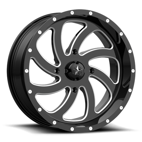SWITCH UTV 20X7 4X156 G-BLK MILL 00MM