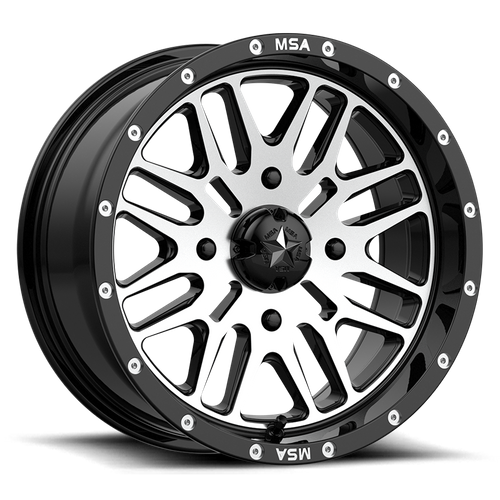BRUTE UTV 15X7 4X137 G-BLK MACH 10MM