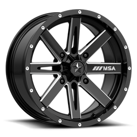 BOXER UTV 14X7 4X156 G-BLK MILL 10MM
