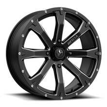 Load image into Gallery viewer, BOUNTY UTV 15X7 4X137 S-BLK MILL 10MM