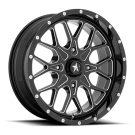 PORTAL UTV 20X7 4X156 115 G-BLK-MILL +0