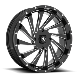 BLADE UTV 22X7 4X156 115 G-BLK-MILL +0